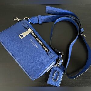Marc Jacobs Blue Leather Crossbody Bag